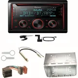 Pioneer FH-S820DAB DAB+ Bluetooth USB CD Einbauset für Polo 6N2 9N Bora Ibiza 6L