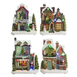 Lumineo Weihnachtshaus 14 x 9 x 20 cm
