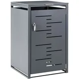 Mülltonnenbox 240 L Perissa Metall Dunkelgrau
