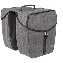 MidGard Gepäckträgertasche Premium Fahrrad-Doppeltasche für Gepäckträger, inkl. Regenschutzhülle grau