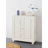 Home Affaire Midischrank »Mette«, Mit 2 Einlegeböden, Breite 85cm, Tiefe 34 cm, Höhe 95 cm, weiß