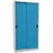Pavoy Schiebetürenschrank, 1950x1000x500 mm, 4 Böden verzinkt, RAL 7035/5012