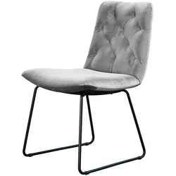 KAWOLA Stuhl CHARME Esszimmerstuhl Velvet silber