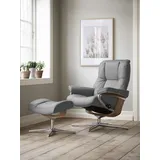 Stressless Stressless® Relaxsessel »Mayfair«, mit Cross Base, Größe S, M & L, Holzakzent Eiche, grau