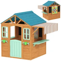 aiyaplay Spielhaus mit Verkaufstheke 142 x 120 x 141,5 cm Mehrfarbig