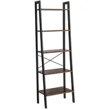 Hansiro Leiterregal, Braun, Holzwerkstoff, 172x56 cm, Wohnzimmer, ,