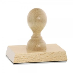 Holzstempel (90x60 mm - 12 Zeilen)