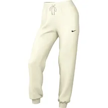Nike Damen Phoenix Fleece Mr Std Trainingshose, Sail/Black, M