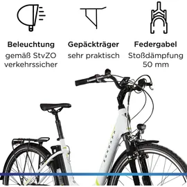 Zündapp Z517 2021 28 Zoll RH 48 cm Damen weiß/grün