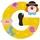 Sevi Buchstabe Clown G (81743)