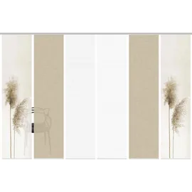 VISION S IRLOS, Digitaldurck, Seidenoptik, 260x60 cm, Farbe:Sand, Größe:260 x 60 cm, Anzahl:6X