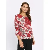 Lady Witt T-Shirt Rundhals-Shirt 3/4-Arm beige|rot 44