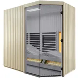 InfraWorld TrioSol Sera mit Grauglas 214x128x203cm Eckeinstieg