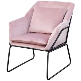 Svita Loungesessel, Rosa, Textil, 1-Sitzer, 68x82x64 cm, Wohnzimmer, Sessel, Polstersessel