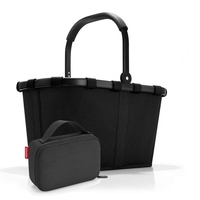Set carrybag BK, thermocase OY, SBKOY Einkaufskorb mit Kleiner K?hltasche, Frame Black + Black (70407003)