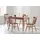 aea Esszimmer Set Garnitur braun Tisch 4x Stühle), Design Modern Möbel Luxus Esstisch