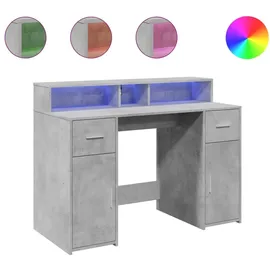 vidaXL Gaming-Tisch Betongrau