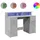 vidaXL Gaming-Tisch Betongrau