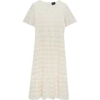 s.Oliver Midikleid Ajourmuster Beige 34
