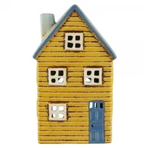 ib laursen Lichthaus THORSHAVN für Teelicht GELB 18 cm