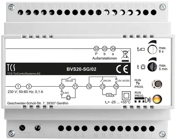TCS Tür Control BUS-Steuergerät BVS20-SG/02