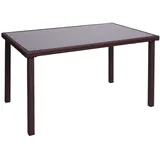 MCW Gartentisch 120 x 75 x 71 cm Braun