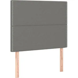 vidaXL Boxspringbett 100 x 200 cm Dunkelgrau