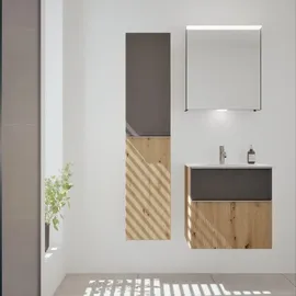Burgbad Fiumo 2.0 Hochschrank 2 Türen 35 x 28 x 56 cm Eiche Dekor Urban