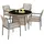 Okwish Gartenmöbel-Set 5-tlg. Beige/Grau