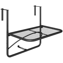 Outsunny Balkonhängetisch 64 x 60 x 45 cm Schwarz/Weiß
