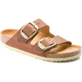 Birkenstock Arizona Big Buckle Nubukleder geölt schmal cognac 39