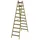 PROTEC.class PHSPSL10 Holz-Sprossen-Stehleiter, 2x10
