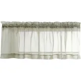 Stylemaster Eleganz 60 von 35,6 cm Sheer Voile Querbehang, Polyester, graugrün, 60 by 14-Inch