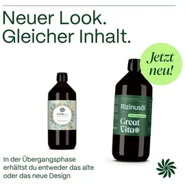 vitafeel Rizinusöl 100% reines kaltgepresstes Öl 1000 ml