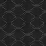 Superfresco Easy - Hexagon", - Black - 10m x 52cm