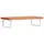 vidaXL Waschbeckenregal Wandmontage Stahl und Massivholz Buche