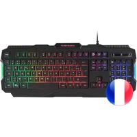 Mars Gaming MRK0FR, Tastatur, RGB Regenbogen Hintergrundbeleuchtung, Antighosting, Französische