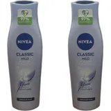 NIVEA 2 x Nivea Shampoo Classic Mild Haarshampoo Pflegeshampoo 250ml