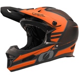 O'Neal | Mountainbike-Helm | MTB Downhill | Robustes ABS, Ventilationsöffnungen für Luftstrom & Kühlung, ABS Außenschale | Fury Helmet Stage V.23 | Erwachsene | Schwarz Orange | Größe S