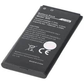 AccuCell Akku passend für Caterpillar CAT B26 Outdoor Handy, Li-Ion, 3,7 Volt 1500mAh