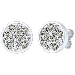 Elli Kreis Kristalle Funkelnd 925 Silber Ohrringe   Damen