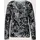 Madeleine V-Pullover mit Unikat-Print Schwarz / Grau 40/42