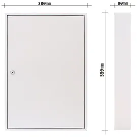 Rottner Tresor Schlüsselschrank S 50 38 x 55 x 8 cm Grau