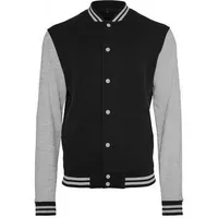 Build Your Brand Sweat College Jacket in Schwarz, Größe
