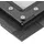 hecht International Fliegengitter mit Aluminiumrahmen 130 x 150 cm Anthrazit