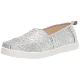 TOMS Mädchen ALPARGATA Espadrille, Silberweiß, 37 EU