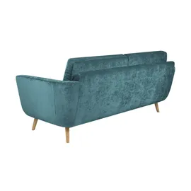 Soho Couch Samt 3-Sitzer Türkis/Petrol