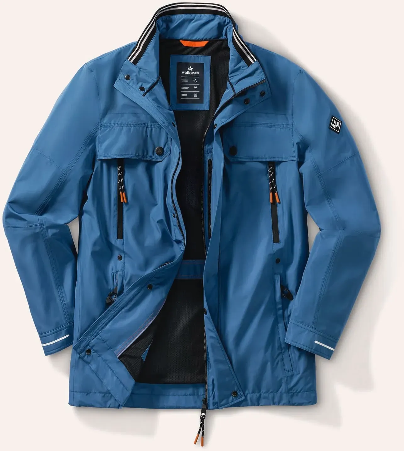 Walbusch Herren Aquastop Reisejacke Blau
