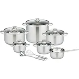 GSW Rigo Topf-Set 13-tlg. Kochtopf + Gemüsetopf + Stielkasserolle