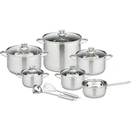GSW Rigo Topf-Set 13-tlg. Kochtopf + Gemüsetopf + Stielkasserolle